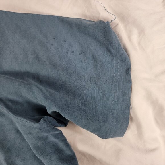 REI Mens XL Blue Short Sleeve Button Up Shirt Casual Camping Outdoor Summer - Picture 6 of 13